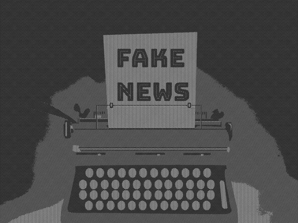 typewriter, retro, fake news
