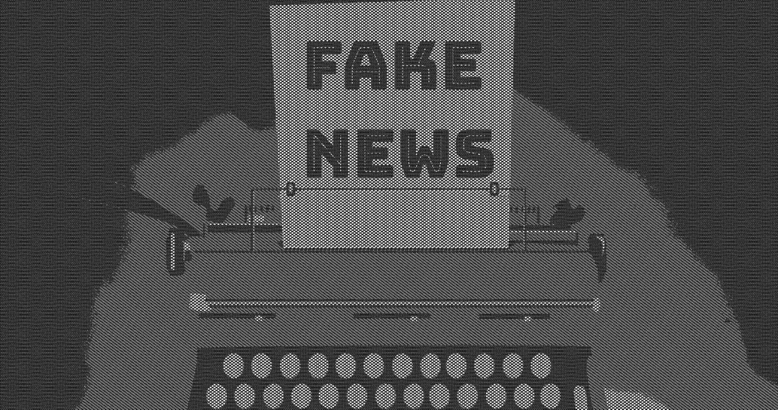 typewriter, retro, fake news